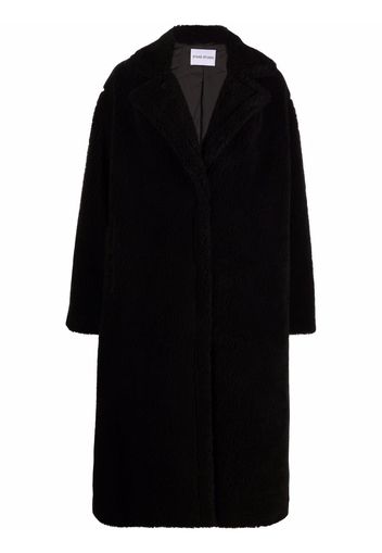 STAND STUDIO Maria textured single-breasted coat - Nero