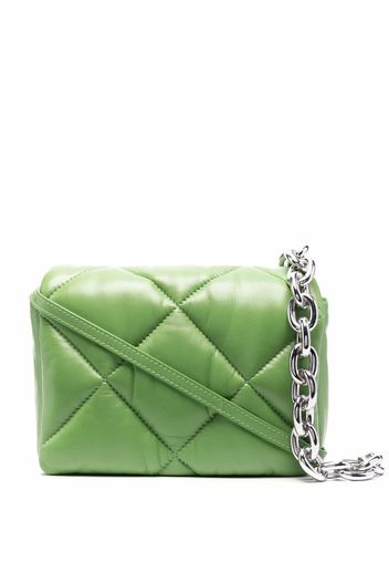 STAND STUDIO quilted flap tote bag - Verde