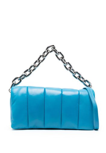 STAND STUDIO Hera quilted leather clutch bag - Blu