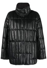 STAND STUDIO button-up padded jacket - Nero