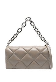 STAND STUDIO quilted chain-detail bag - Grigio