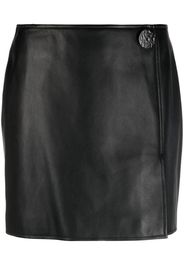 STAND STUDIO straight faux-leather mini-skirt - Nero