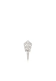 STATEMENT PARIS Stairway Arrow diamond drop earring - Argento