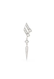 STATEMENT PARIS Orecchino pendente Stairway Wings con diamanti - Argento