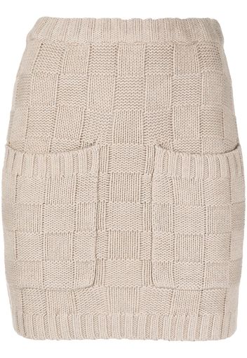 STAUD knitted skirt - Marrone