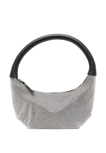 STAUD Pepper crystal-embellished tote bag - Effetto metallizzato