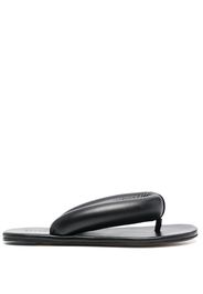 STAUD padded slip-on leather sandals - Nero
