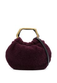 STAUD lamb fur clutch-bag - Viola