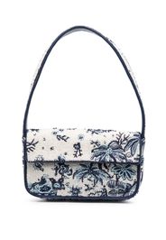 STAUD Tommy beaded shoulder bag - Blu