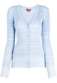 STAUD Cardigan a righe Cargo Sweater - Blu