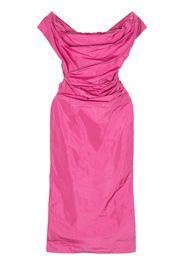 STAUD Andrea off-shoulder midi dress - Rosa
