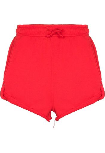 Stefan Cooke Shorts sportivi con applicazione - Rosso