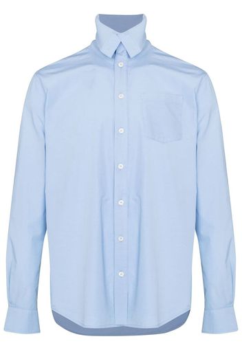 Stefan Cooke buttoned-up cotton shirt - Blu