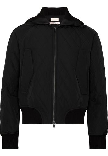 Stefan Cooke quilted zipped bomber jacket - Nero