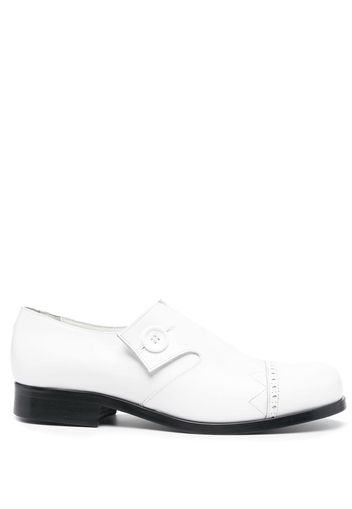 Stefan Cooke Double Button Dancer leather loafers - Bianco