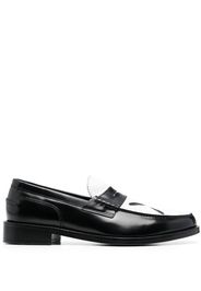 Stefan Cooke Slashed leather loafers - Nero