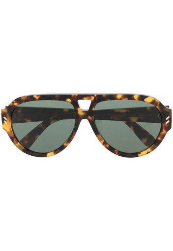 Stella McCartney Eyewear Occhiali da sole con montatura stile pilota - Marrone