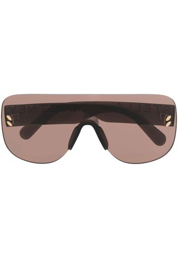 Stella McCartney Eyewear Occhiali da sole con borchie - Marrone