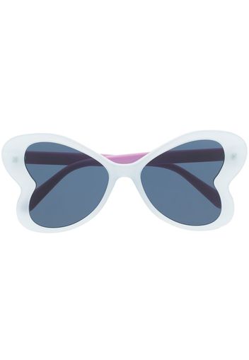 Stella McCartney Eyewear Occhiali da sole con montatura a cuore - Blu