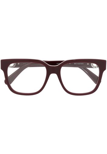 Stella McCartney Eyewear Falabella chain-arm glasses - Rosso