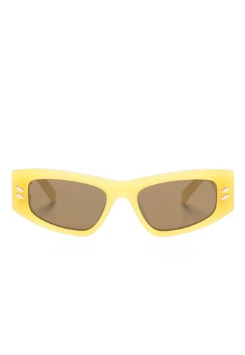 Stella McCartney Eyewear Occhiali da sole rettangolari Falabella - Giallo