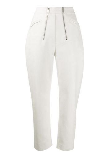 double zip cigarette trousers