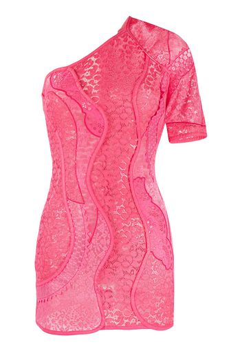 Stella McCartney Vestito corto monospalla - Rosa