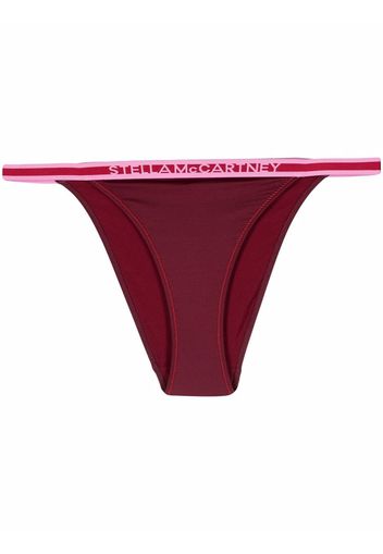 Stella McCartney high-leg logo-waistband briefs - Rosso