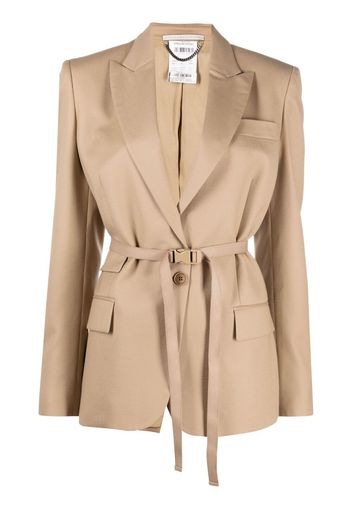 Stella McCartney Blazer con cintura Bella - Marrone