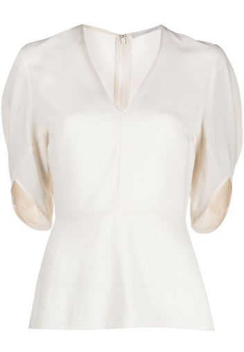 Stella McCartney Blusa con scollo a V Melody - Toni neutri