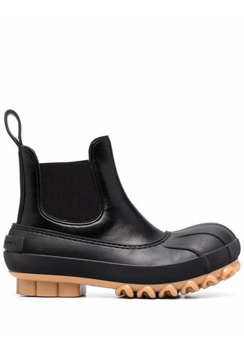 Stella McCartney Stivaletti con pannello elasticizzato - Nero