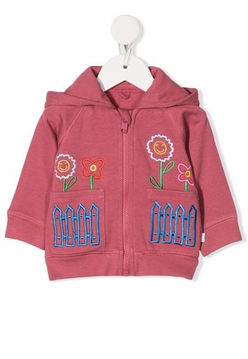 Stella McCartney Kids Felpa con ricamo - Rosa