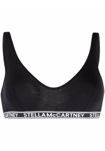 Stella McCartney Bralette con logo - Nero