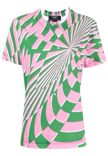 Stella McCartney x Ed Curtis Psychedelic-print T-shirt - Rosa