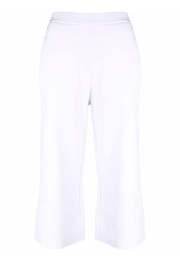 Stella McCartney cropped kick-flare trousers - Bianco