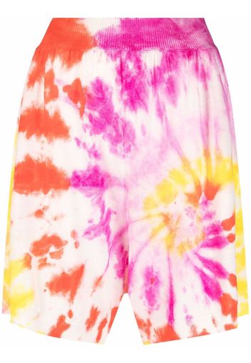 Stella McCartney Shorts sportivi con fantasia tie dye - Rosa