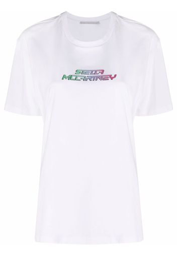 Stella McCartney T-shirt con logo - Bianco