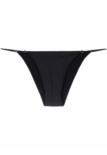 Stella McCartney logo-plaque low rise bikini bottoms - Nero