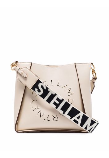 Stella McCartney mini Stella Logo shoulder bag - Bianco