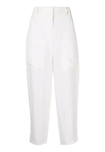 Stella McCartney Pantaloni a vita alta - Bianco