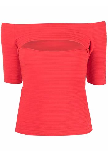 Stella McCartney Top con spalle scoperte - Rosso