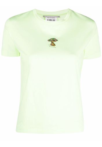 Stella McCartney T-shirt con ricamo - Verde