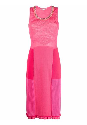 Stella McCartney Tight Mix sleeveless patchwork dress - Rosa