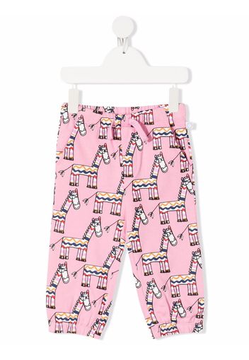 Stella McCartney Kids zebra-print trousers - Rosa