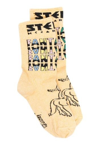 Stella McCartney Fantasia Centaurette knitted ankle socks - Giallo