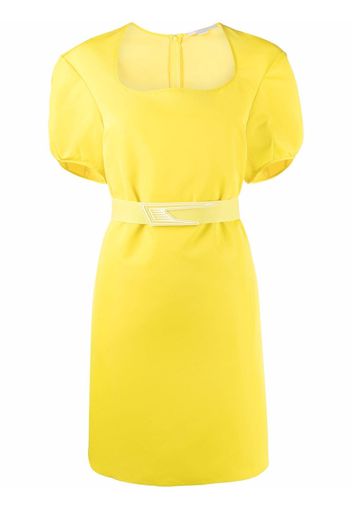 Stella McCartney belted puff-sleeve dress - Giallo