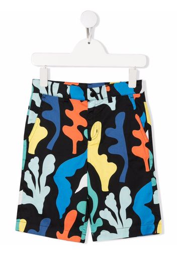 Stella McCartney Kids colour-block shorts - Nero