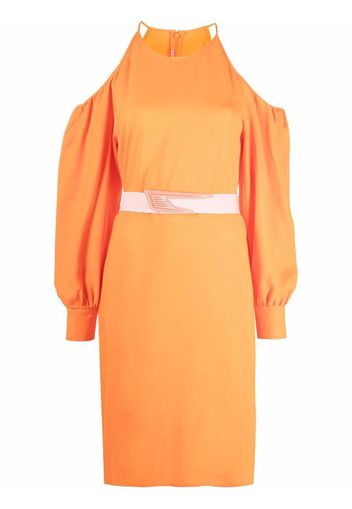 Stella McCartney off-shoulder mid-length dress - Arancione