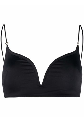 Stella McCartney sweetheart-neck bikini top - Nero