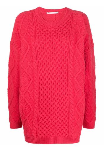 Stella McCartney Maglione girocollo Aran - Rosa